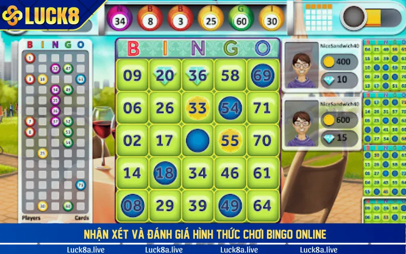 Nhận xét và đánh giá hình thức chơi Bingo online